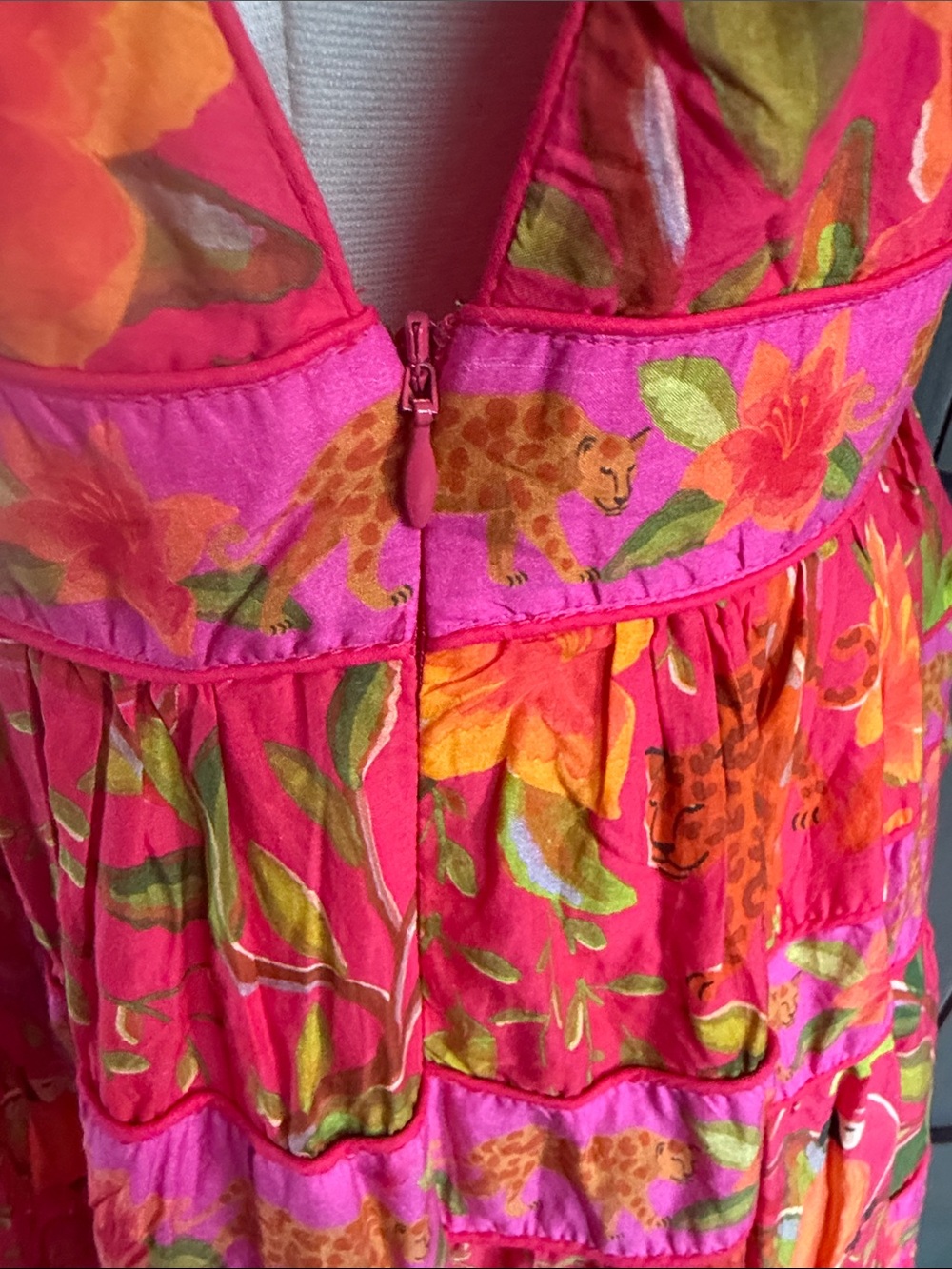 Farm Rio Solar Forest Maxi Dress Size XL - Picture 5 of 12